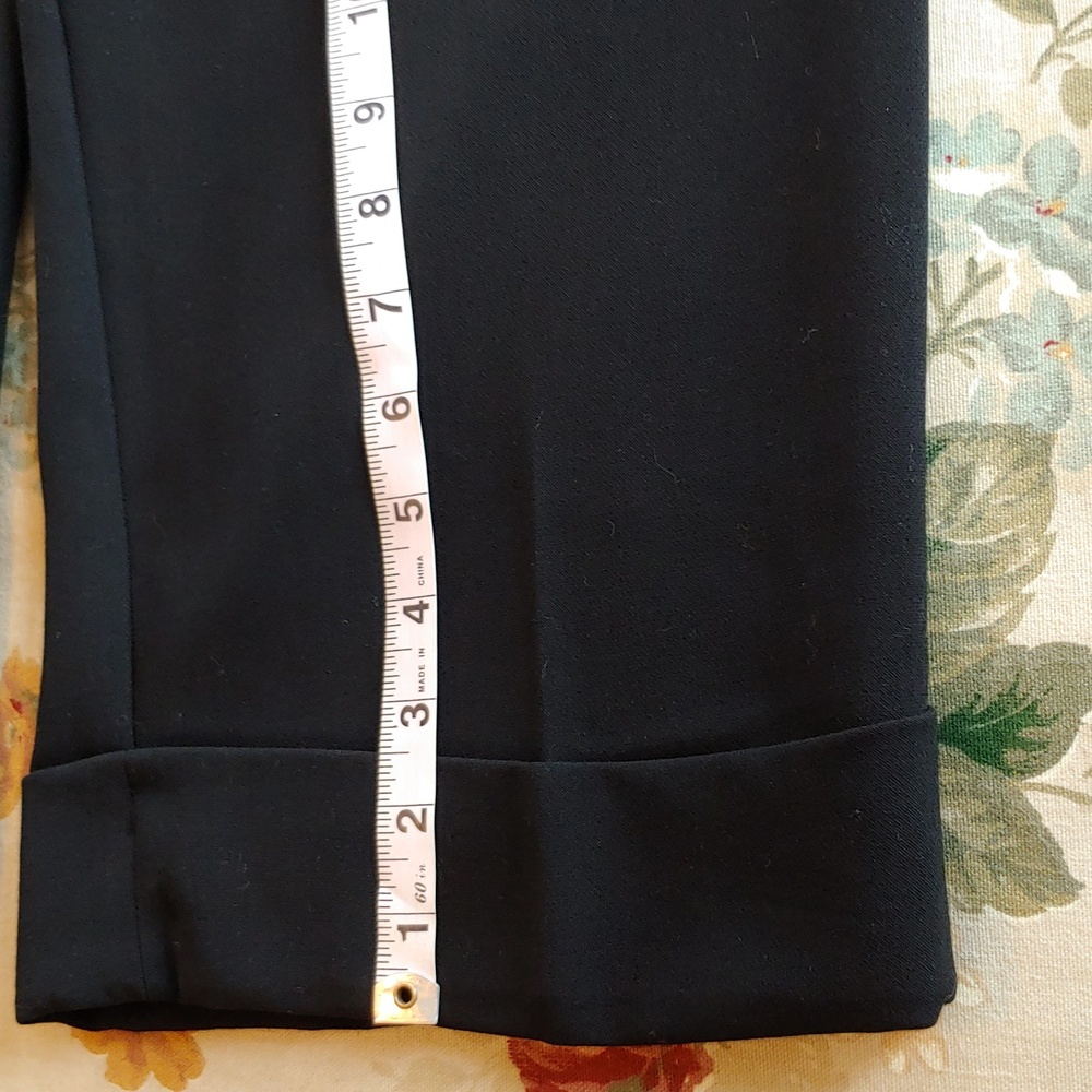 Chico's Nautical Black Dress Cropped Pants with Button Detail size 2.5 (14) NWT - Picture 12 of 17